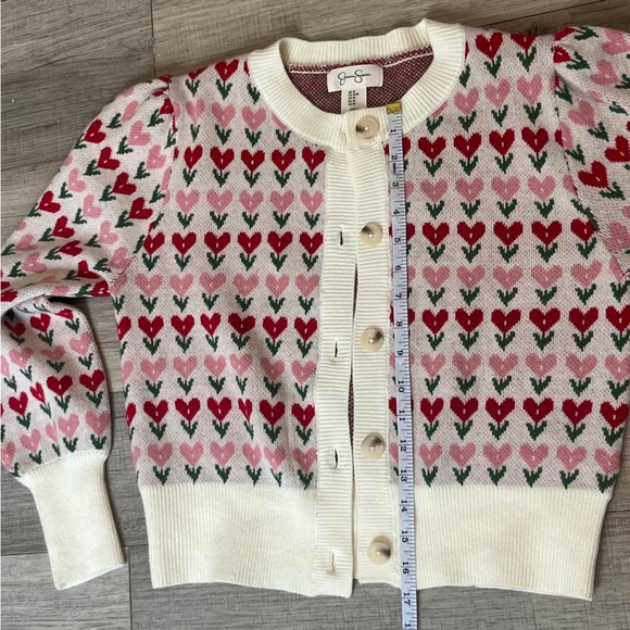 Jessica Simpson Pastel Multicolor Knit Cardigan - Super Soft Office Lagonlook - Picture 9 of 12